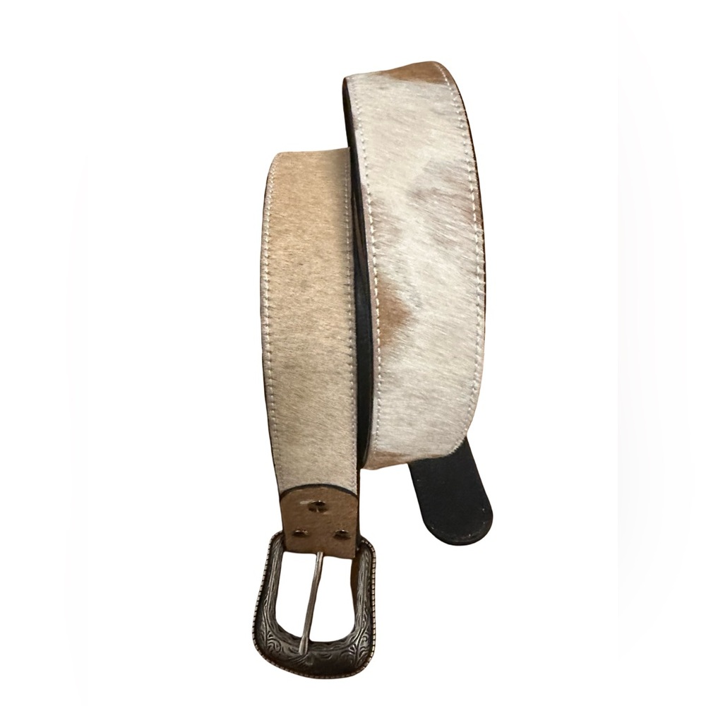 Stylish Tan Leather Cowhide Belt